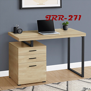 Modern Melamine Board office desk with three-drawer