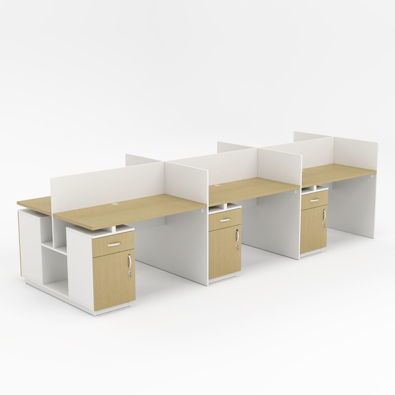 Collaborative Office Desk Set for 6