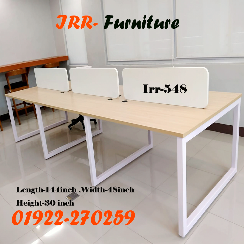 Modern 6-Person Office Workstation