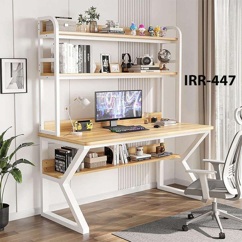 PC Table Computer Desk with Shelves