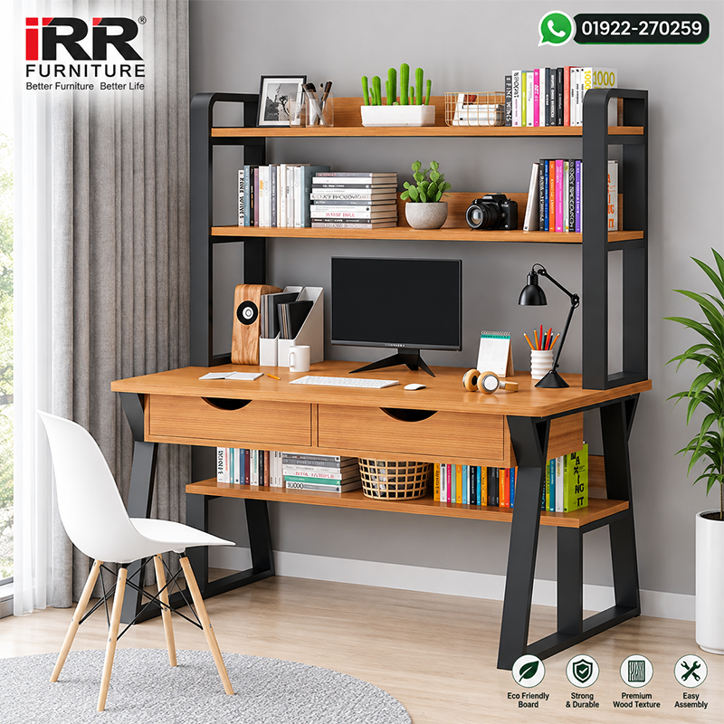 Computer Desk with Cabinet